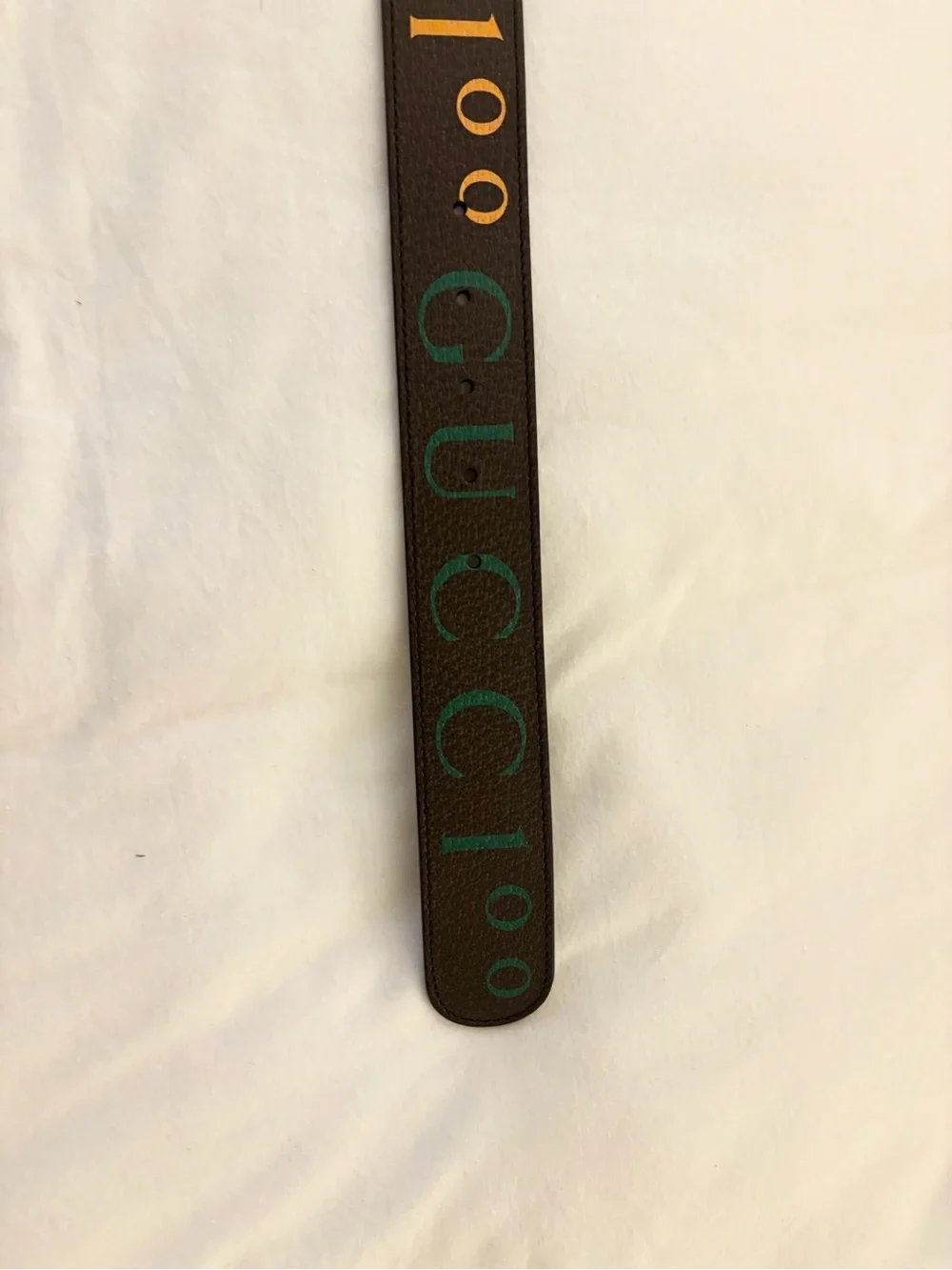 Gucci Centennial 100 GG Marmont Belt - Multicolor Logo Print